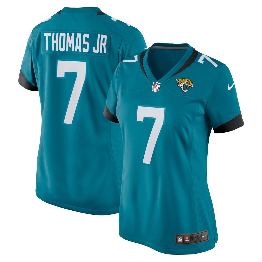 Brian Thomas Jr. Jacksonville Jaguars Nike Women's Game Jersey - Teal