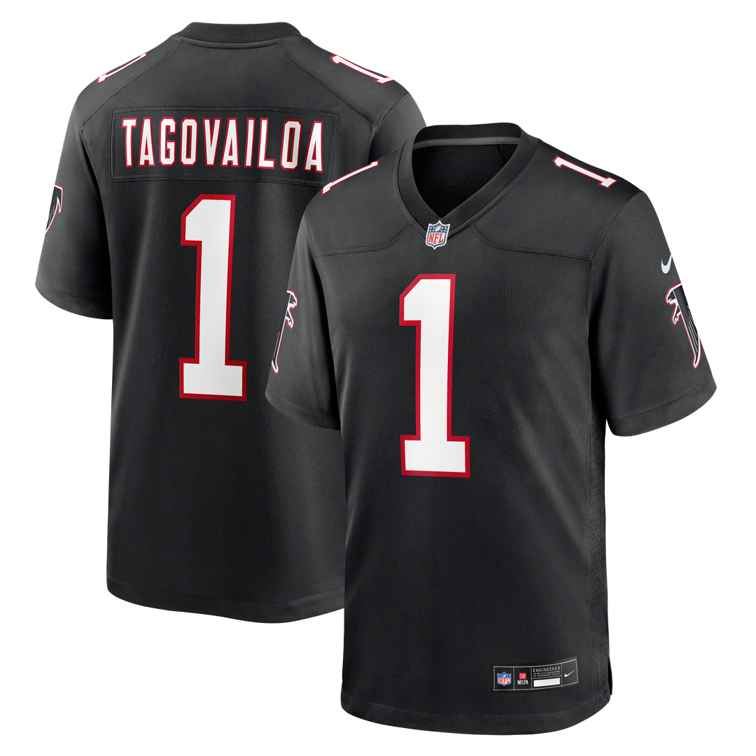 Tua Tagovailoa Atlanta Falcons Nike Alternate Game Official Jersey -  Black