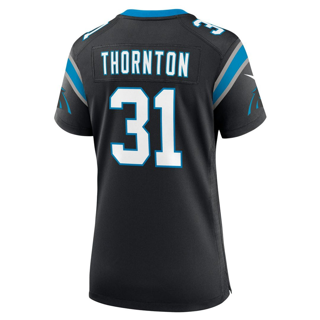 Corey Thornton Carolina Panthers Nike Women's Team Game Jersey - Black