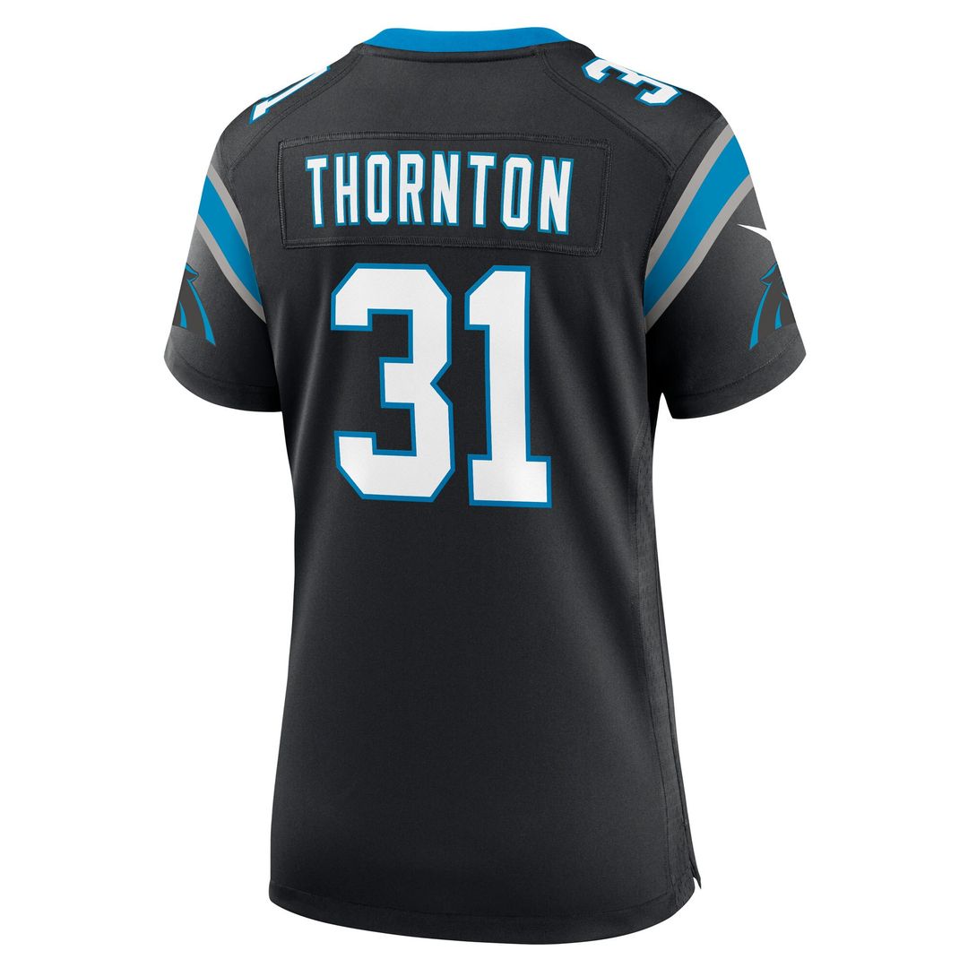 Corey Thornton Carolina Panthers Nike Women's Team Game Jersey - Black