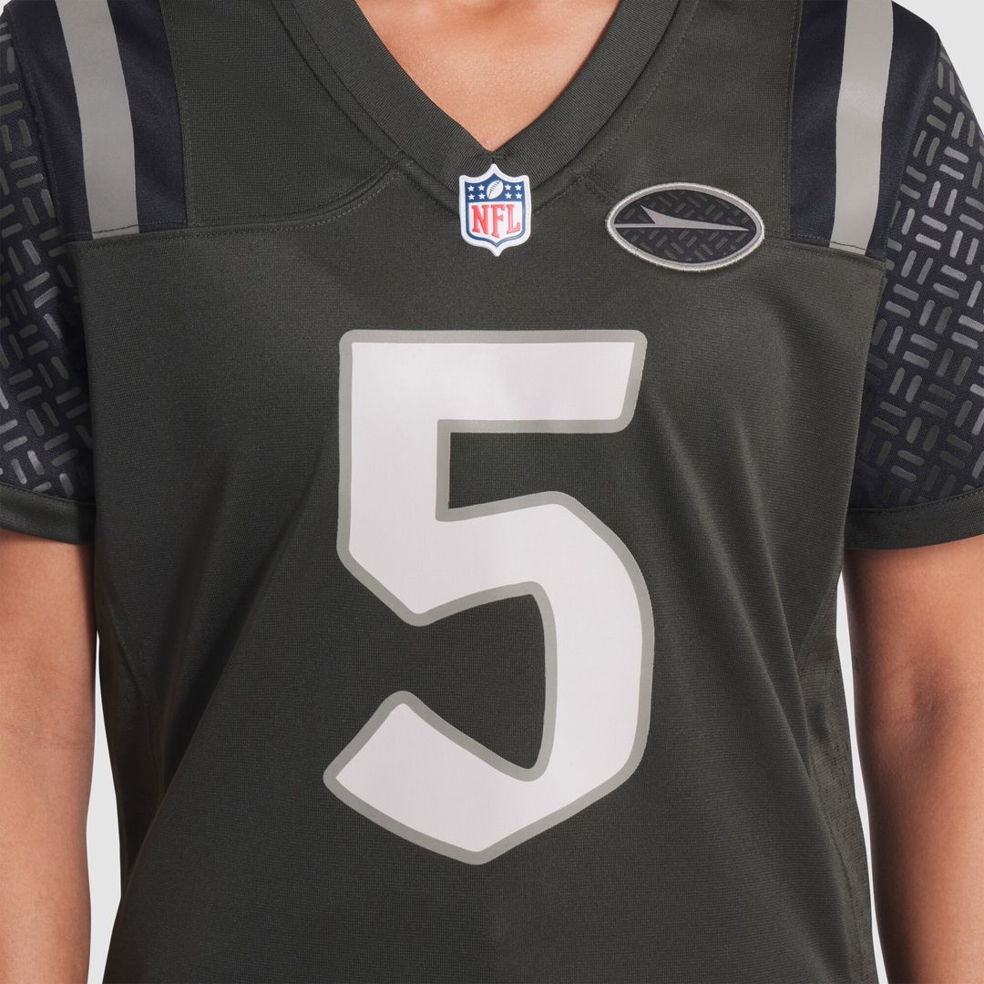 Garrett Wilson New York Jets Nike Women's 2025 Rivalries Collection Game Official Jersey - Gotham Green