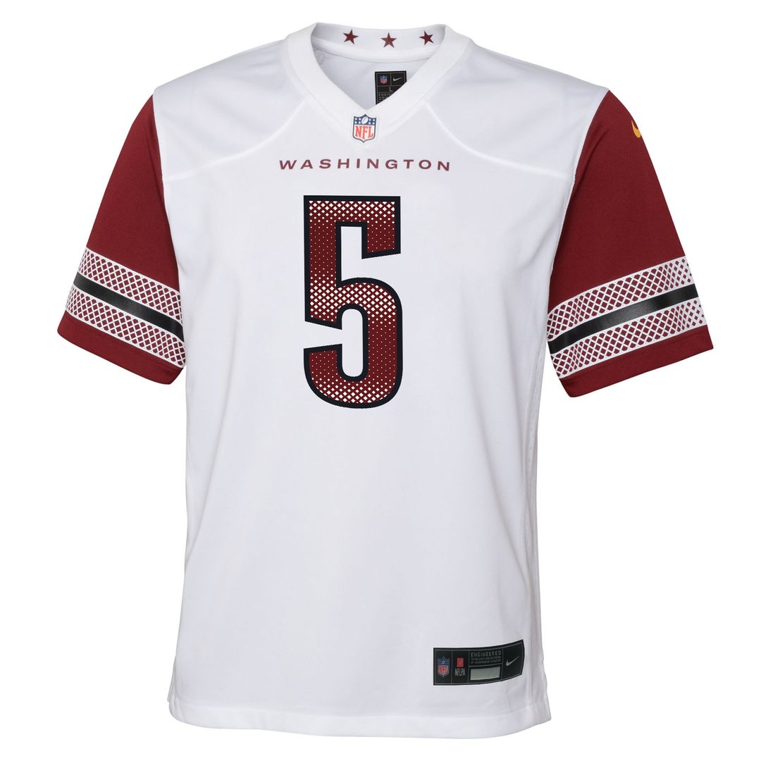 Jayden Daniels Washington Commanders Nike Youth Game Official Jersey - White