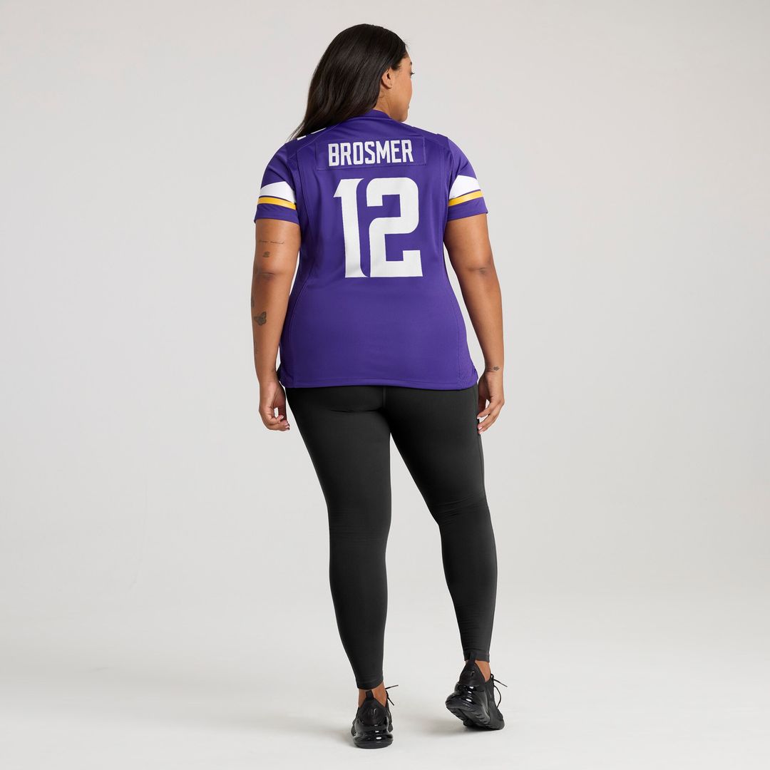Max Brosmer Minnesota Vikings Nike Women's Team Game Jersey - Purple
