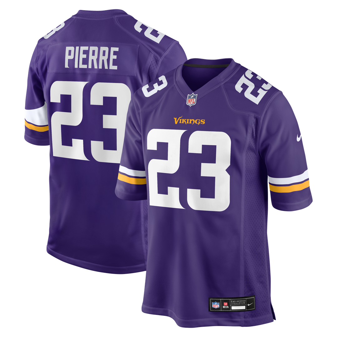 James Pierre Minnesota Vikings Nike Team Game Official Jersey -  Purple