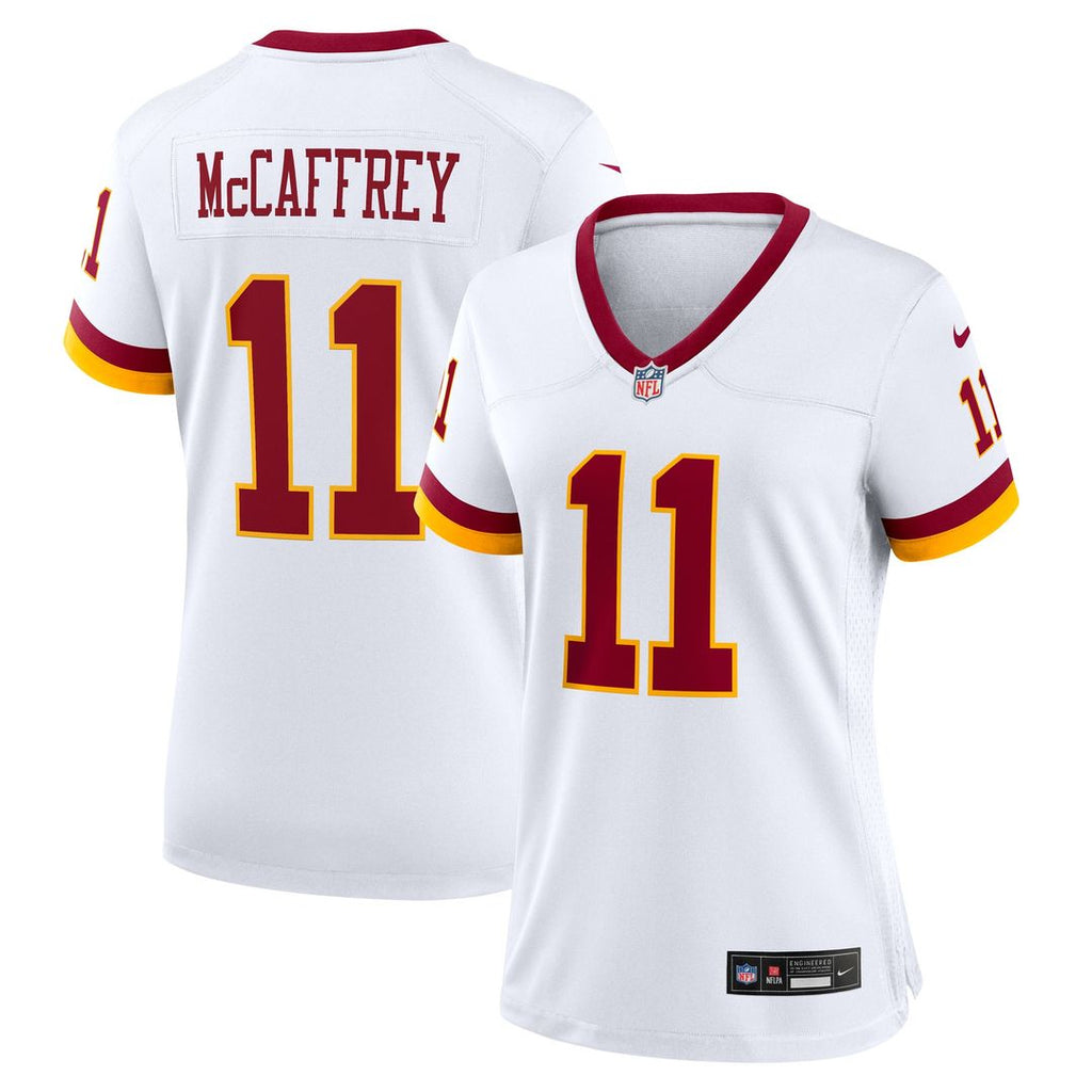 Luke McCaffrey Washington Commanders Nike Women's Game Super Bowl Era Official Jersey - White