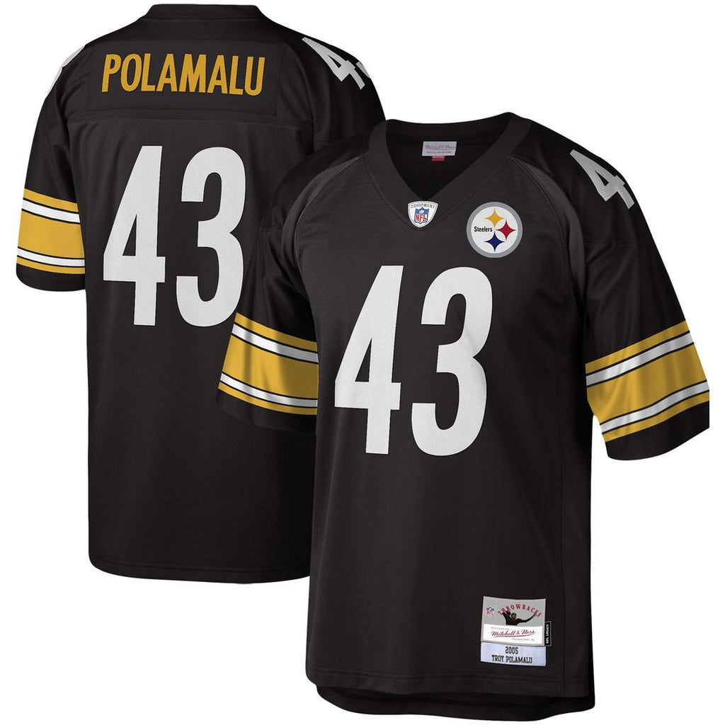 Troy Polamalu Pittsburgh Steelers Mitchell & Ness Legacy Replica Official Jersey - Black