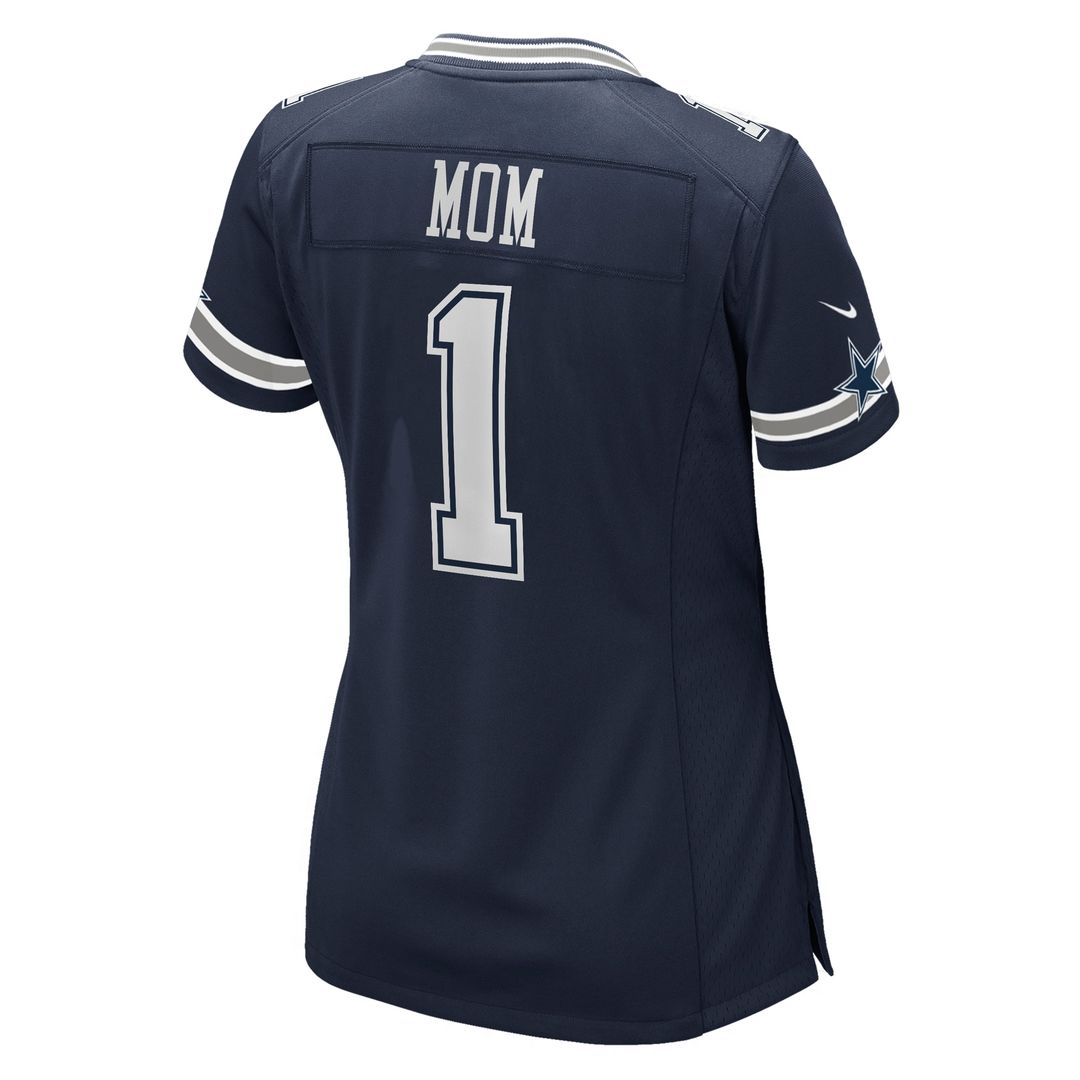 Number 1 Mom Dallas Cowboys Nike Women's Game Official Jersey - Navy
