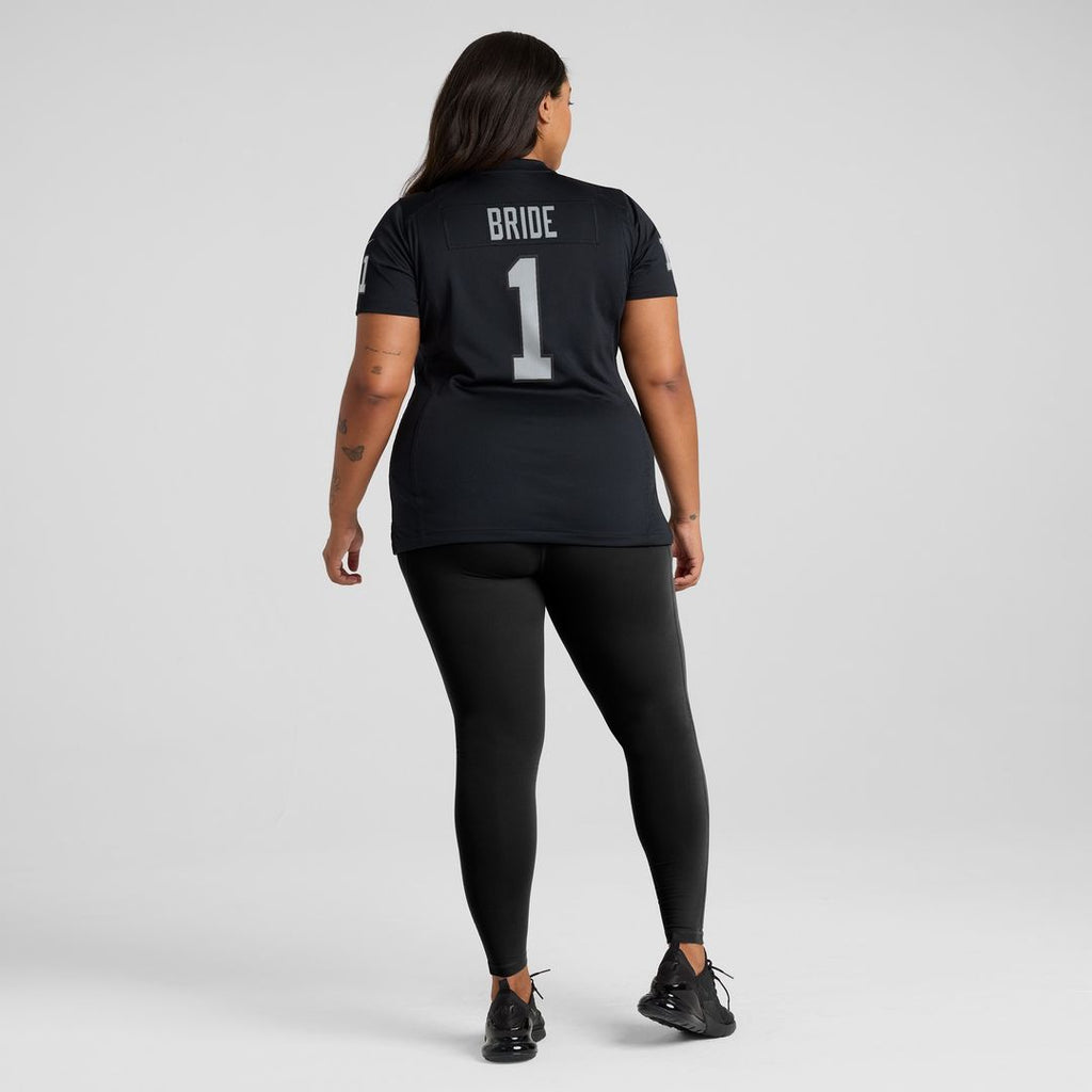 Number 1 Bride Las Vegas Raiders Nike Women's Game Official Jersey - Black