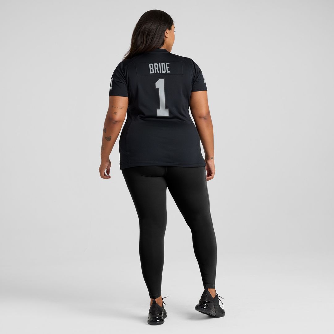 Number 1 Bride Las Vegas Raiders Nike Women's Game Official Jersey - Black