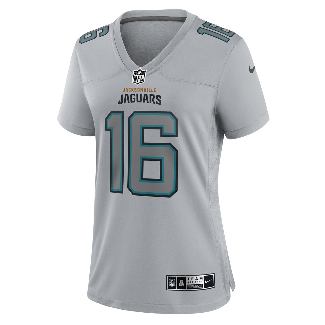 Trevor Lawrence Jacksonville Jaguars Nike Women's Atmosphere Fashion Game Official Jersey - Gray