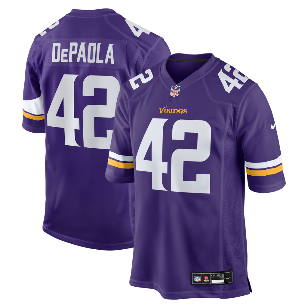 Andrew DePaola Minnesota Vikings Nike Game Official Jersey - Purple