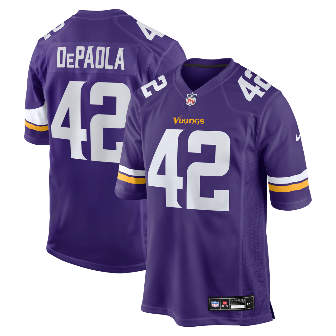 Andrew DePaola Minnesota Vikings Nike Game Official Jersey - Purple