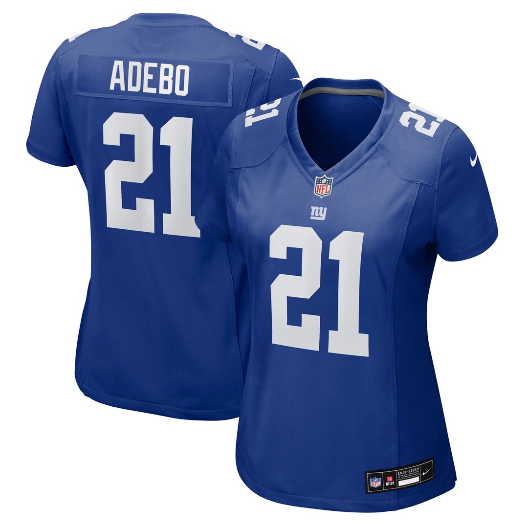 Paulson Adebo New York Giants Nike Women's Team Game Jersey - Royal