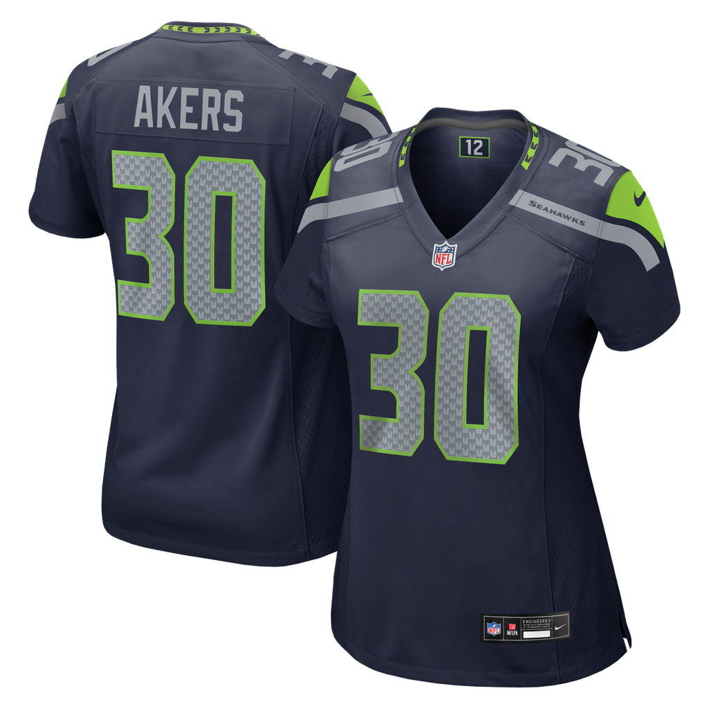Cam Akers Seattle Seahawks Nike Women's Team Game Jersey - College Navy