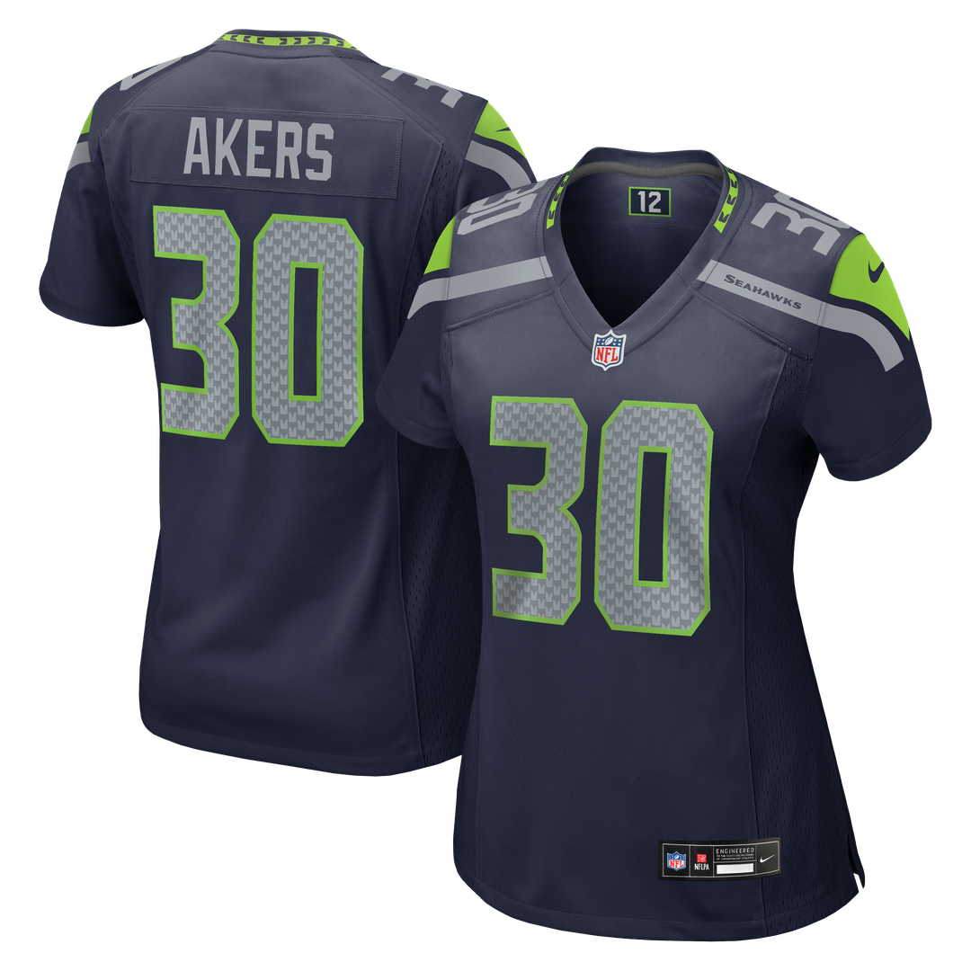 Cam Akers Seattle Seahawks Nike Women's Team Game Jersey - College Navy