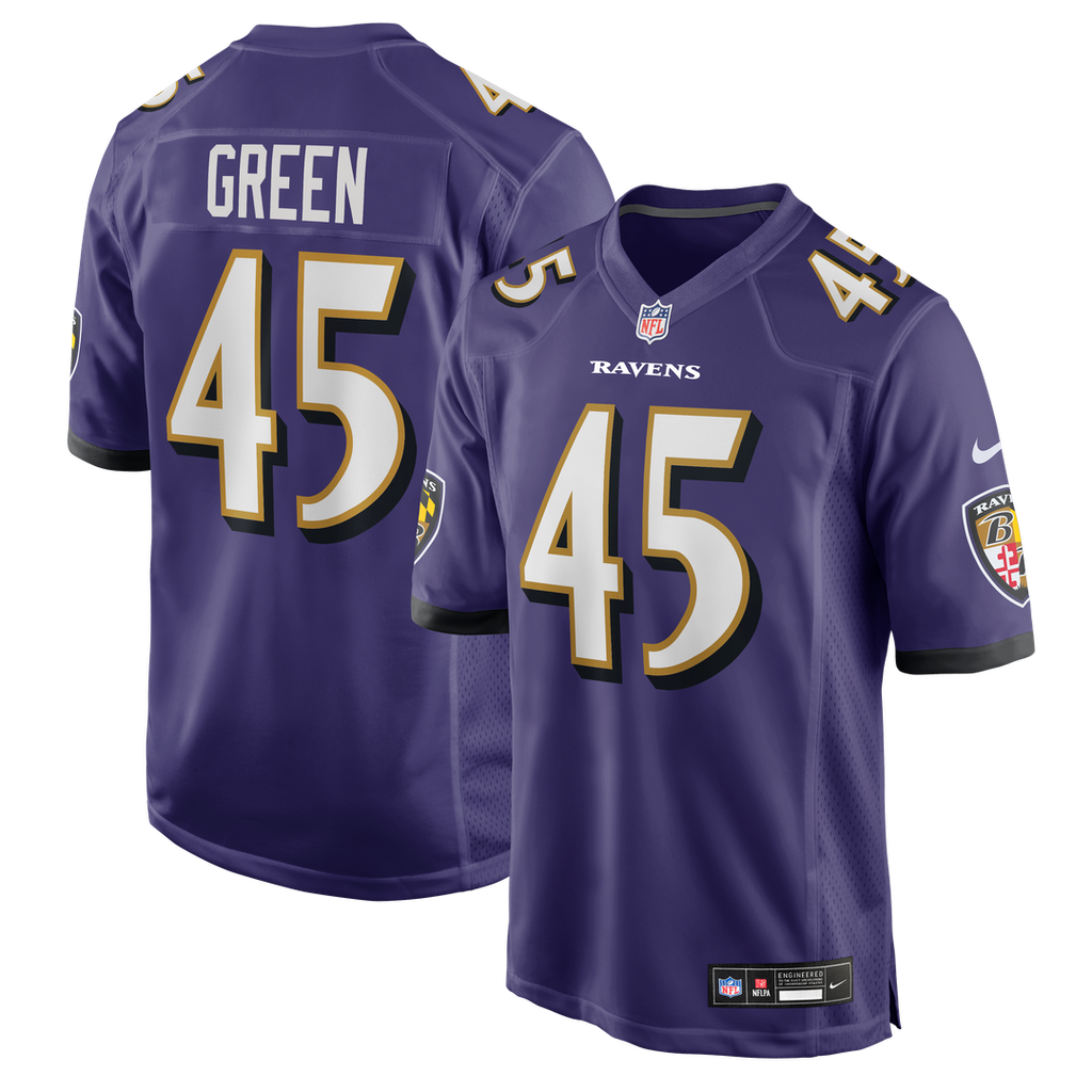 Mike Green Baltimore Ravens Nike Team Game Jersey - Purple