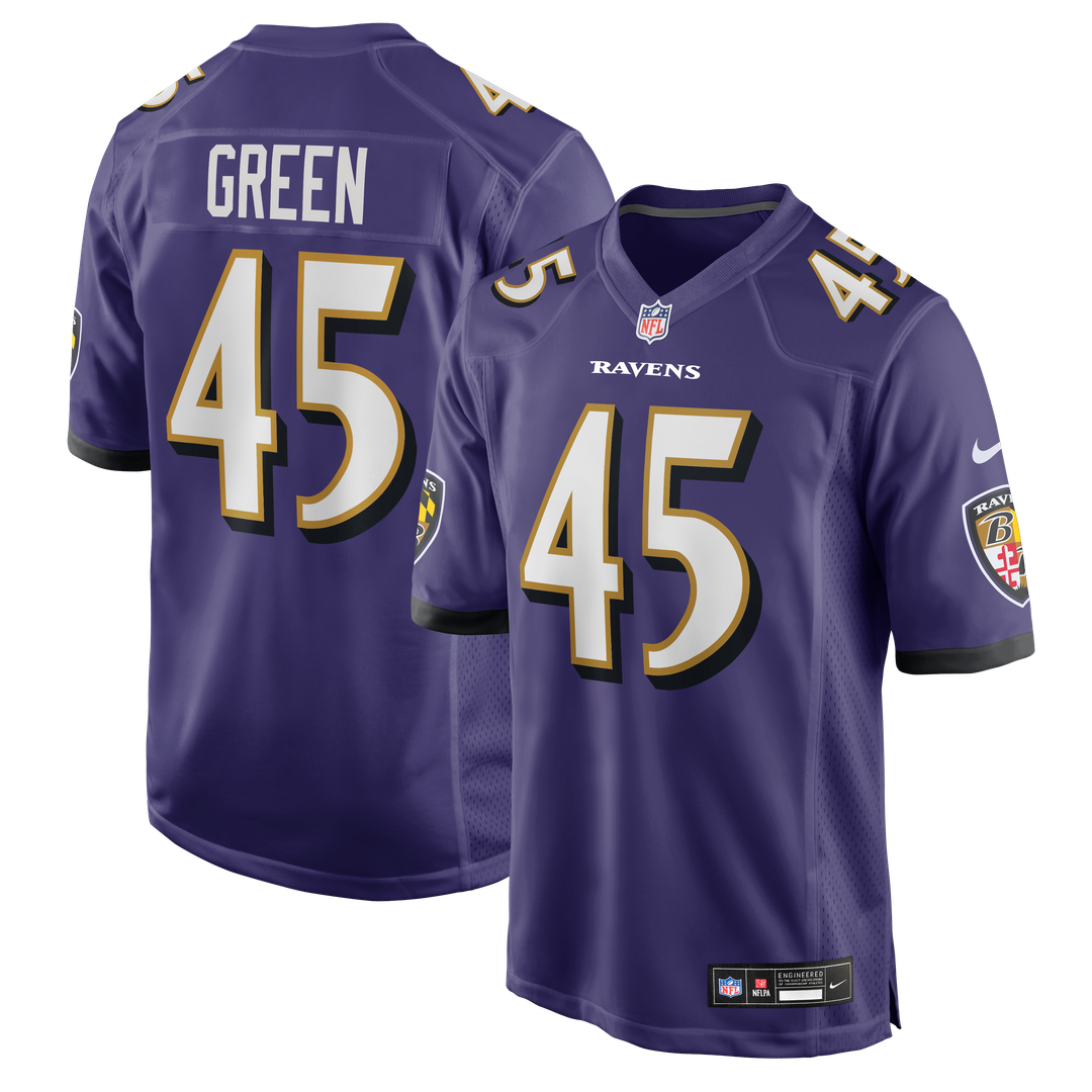 Mike Green Baltimore Ravens Nike Team Game Jersey - Purple
