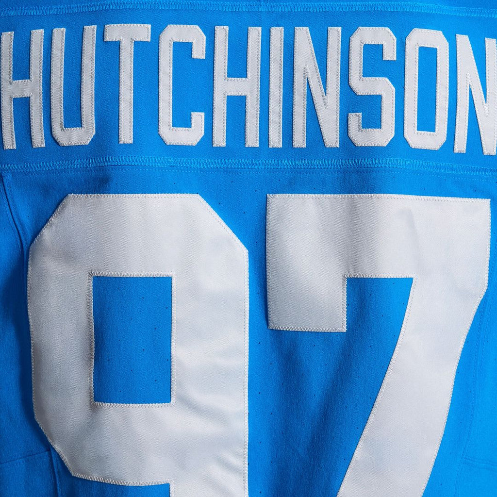 Aidan Hutchinson Detroit Lions Nike Alternate Vapor F.U.S.E. Elite Official Jersey - Blue