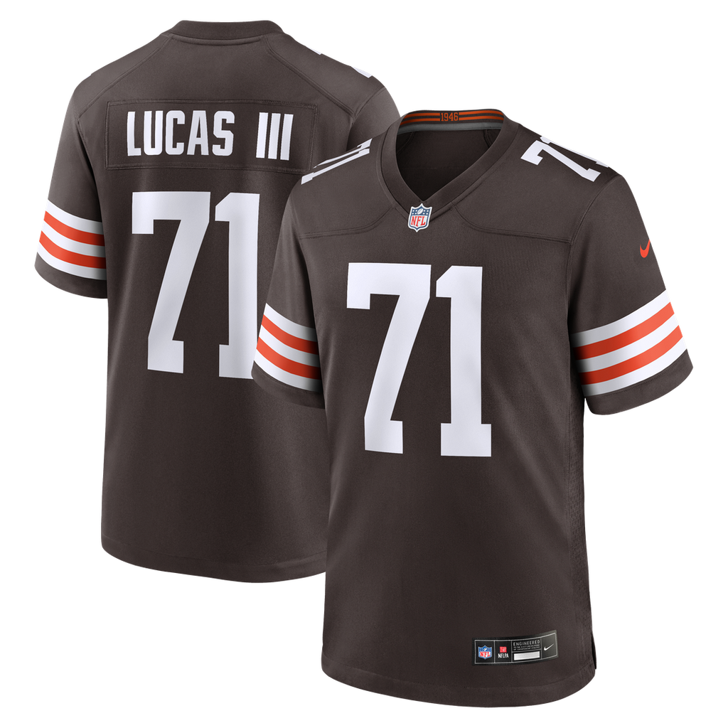 Cornelius Lucas Cleveland Browns Nike Team Game Official Jersey -  Brown