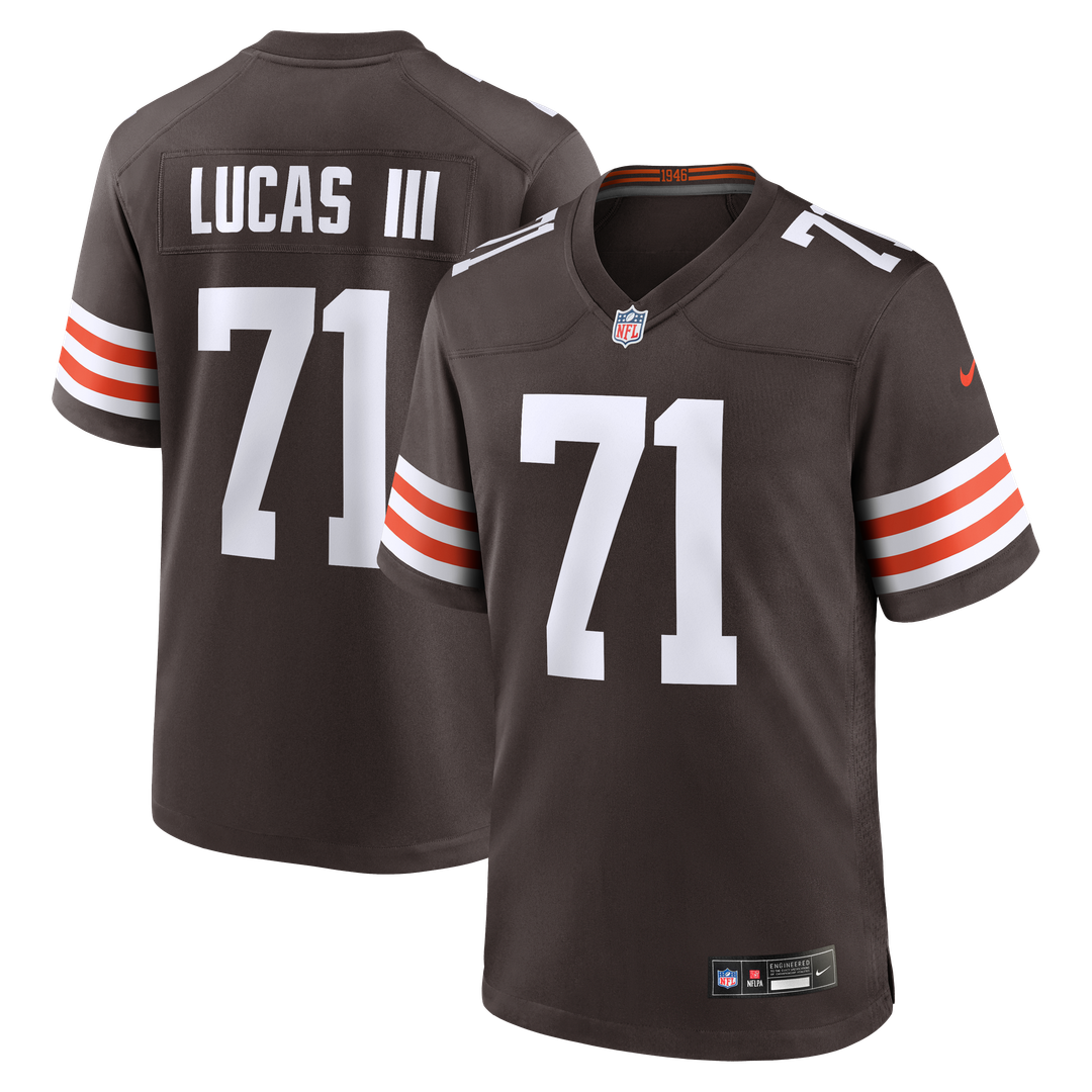 Cornelius Lucas Cleveland Browns Nike Team Game Official Jersey -  Brown