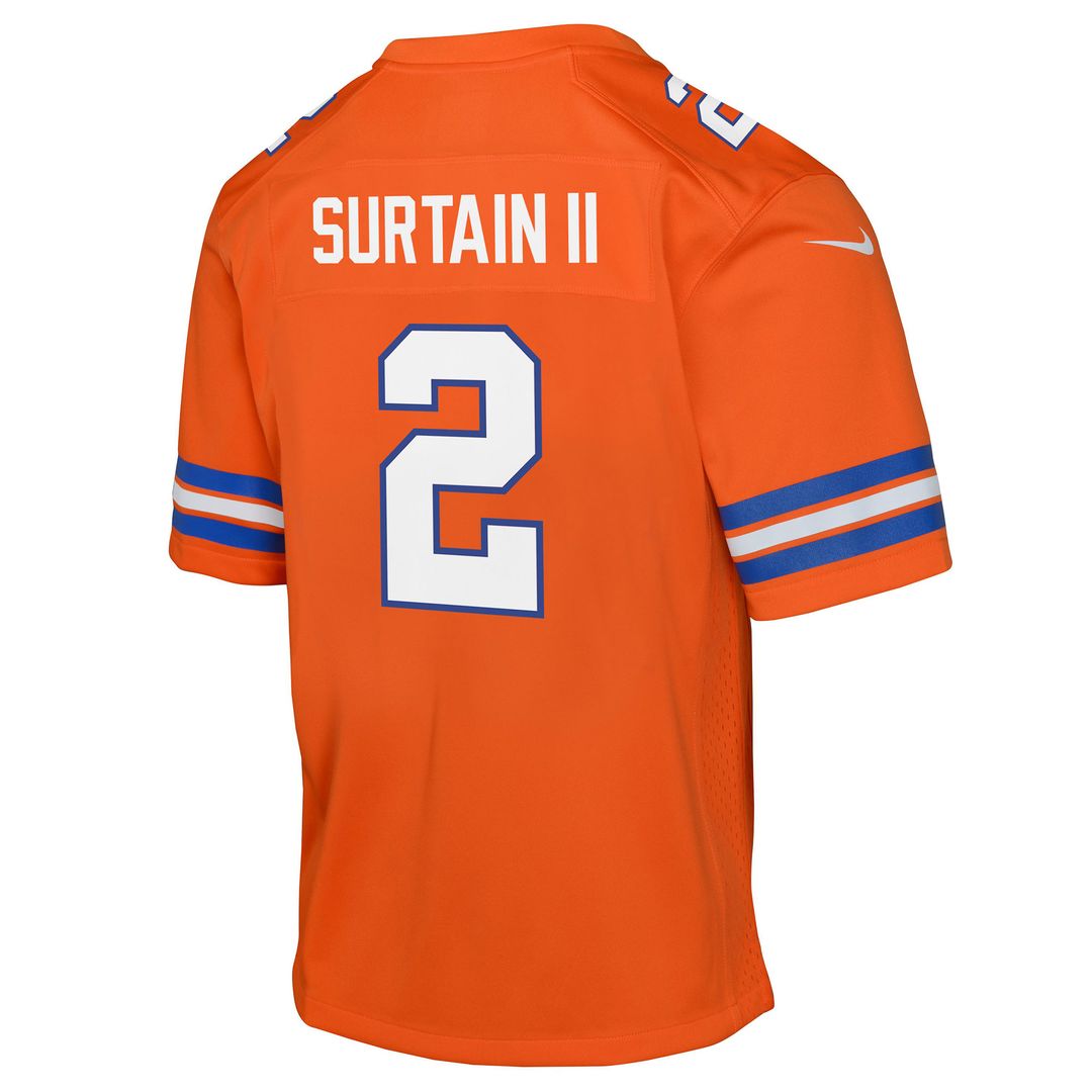 Patrick Surtain II Denver Broncos Nike Youth Game Jersey - Orange