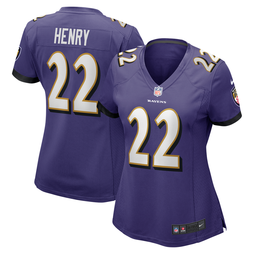 Derrick Henry Baltimore Ravens Nike Women's Game Player Official Jersey - Purple