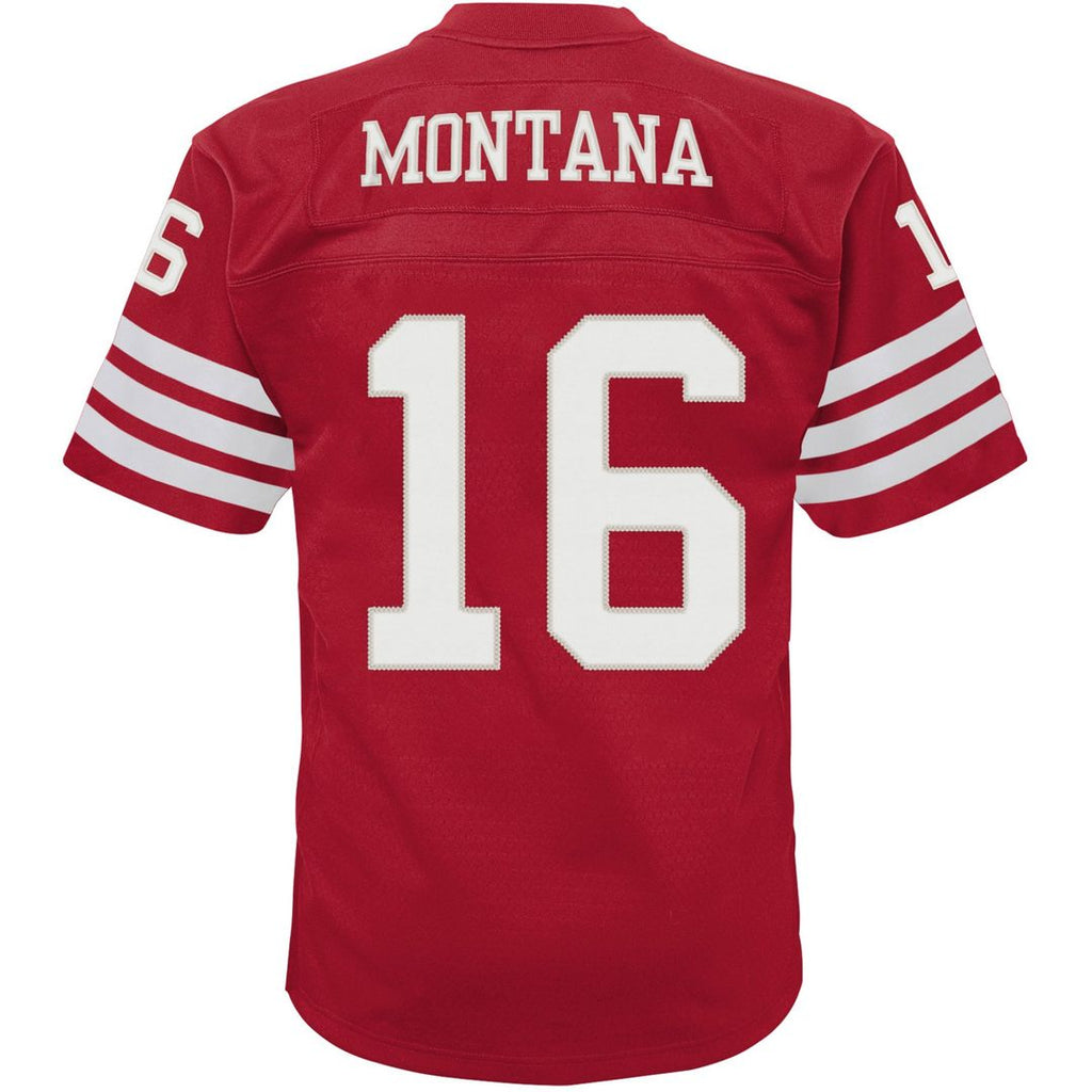Joe Montana San Francisco 49ers Mitchell & Ness Infant 1990 Retired Legacy Official Jersey - Scarlet