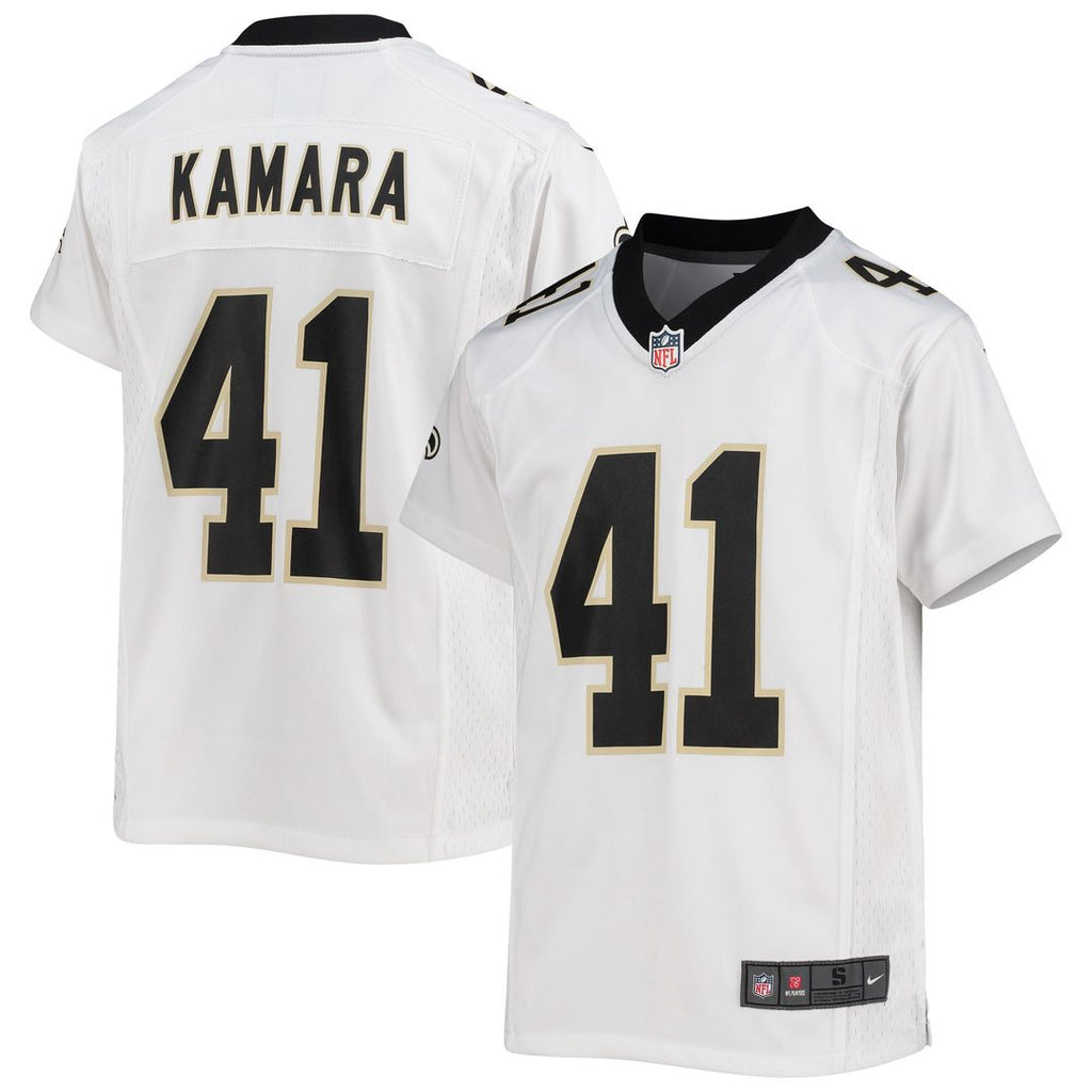 Alvin Kamara New Orleans Saints Nike Youth Game Official Jersey - White
