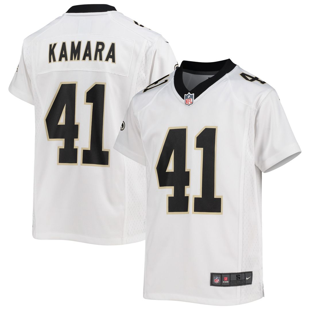 Alvin Kamara New Orleans Saints Nike Youth Game Official Jersey - White