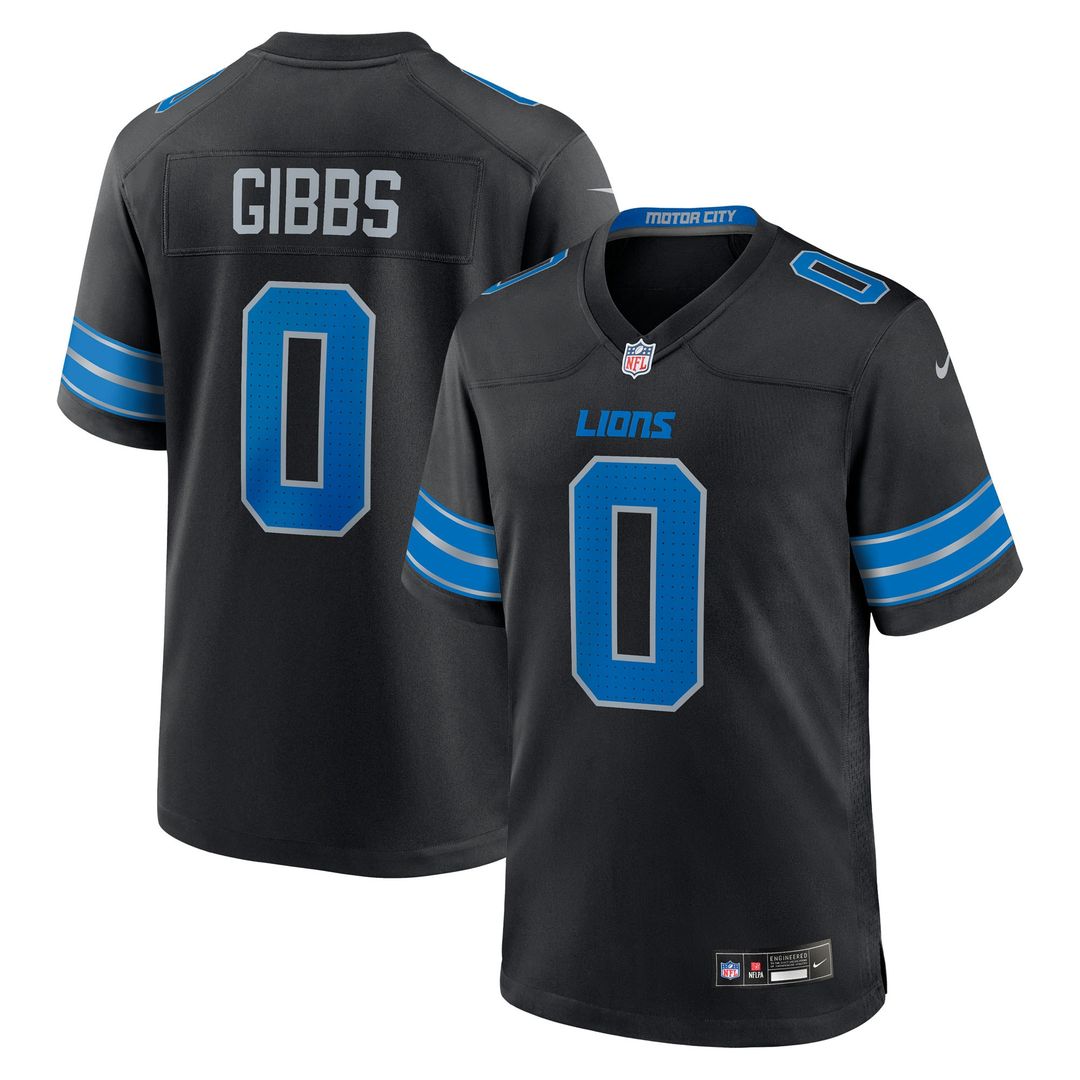Jahmyr Gibbs Detroit Lions Nike Game Player Jersey - Blue