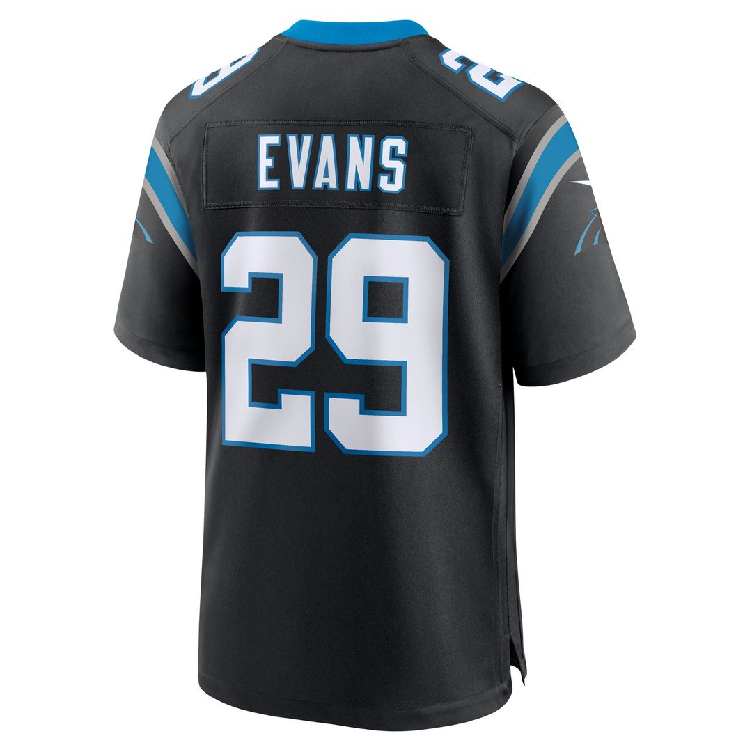 Akayleb Evans Carolina Panthers Nike Team Game Official Jersey -  Black