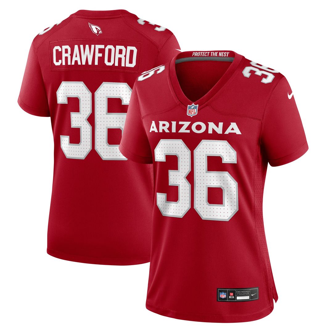 Kitan Crawford Arizona Cardinals Nike Women's Team Game Official Jersey -  Cardinal
