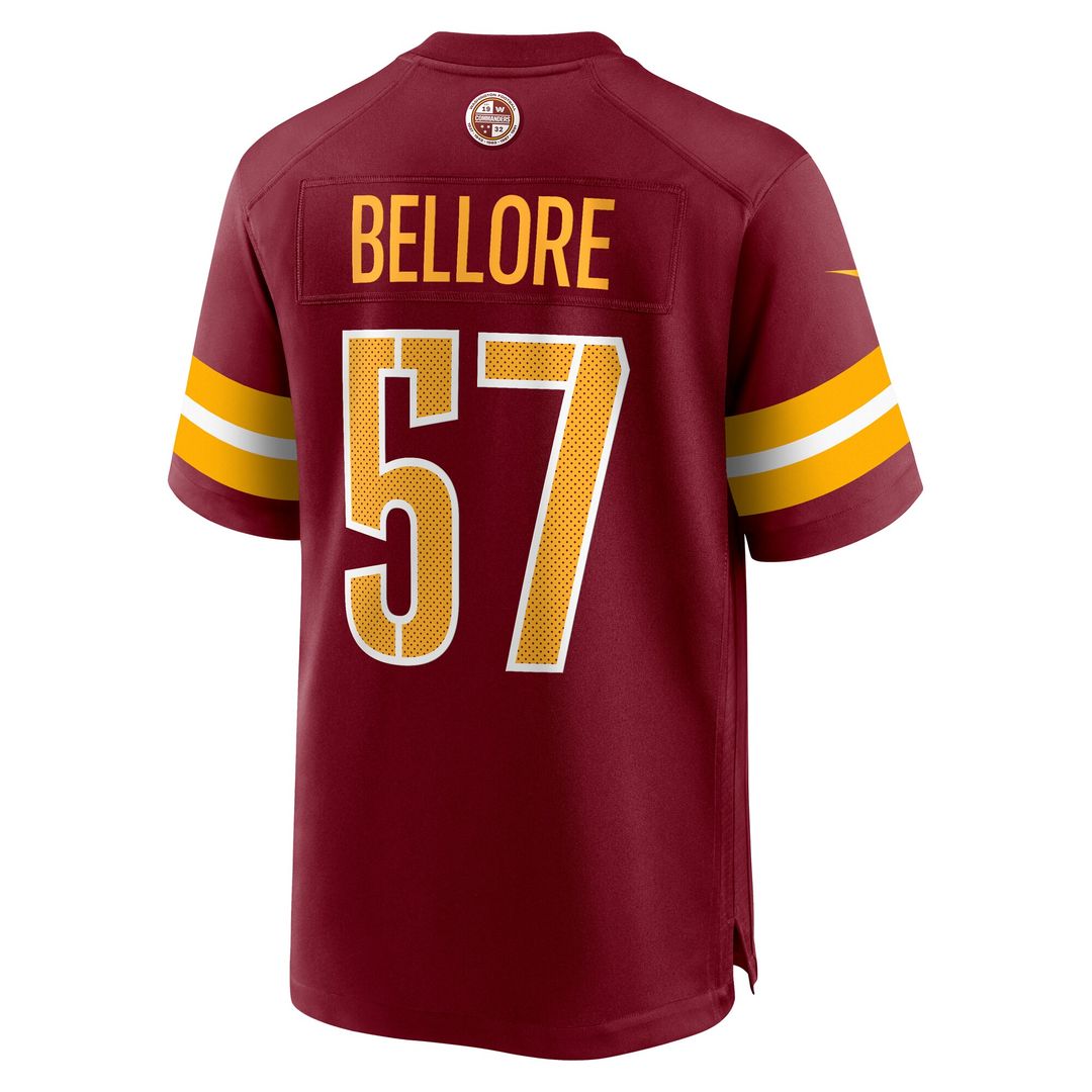 Nick Bellore Washington Commanders Nike Team Game Jersey - Burgundy