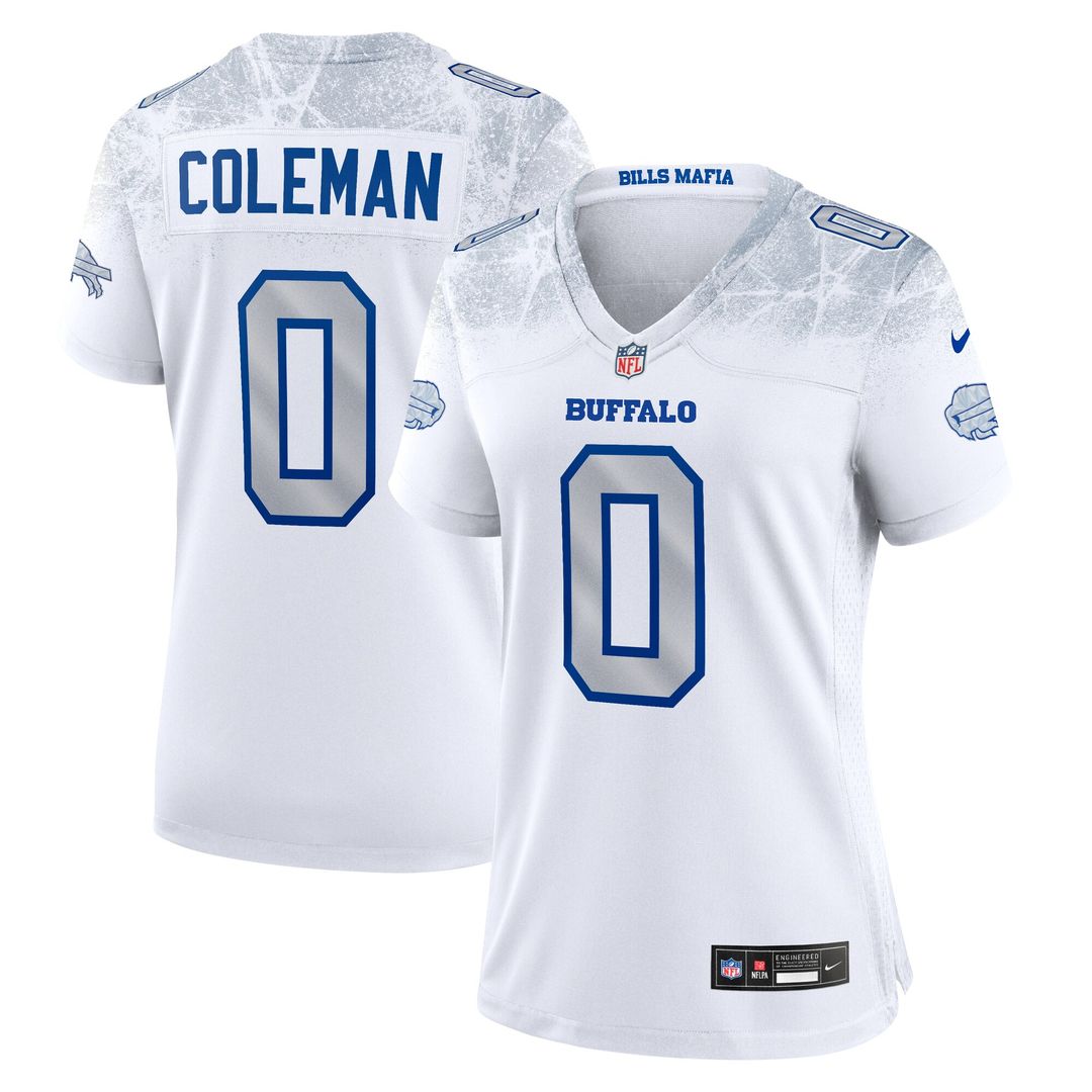 Keon Coleman Buffalo Bills Nike Women's 2025 Rivalries Collection Game Official Jersey - White