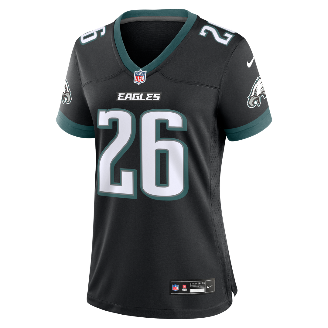 Saquon Barkley Philadelphia Eagles Nike Women's Alternate Game Jersey - Black