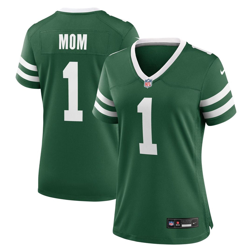 New York Jets Nike Women's #1 Mom Game Official Jersey - Legacy Green