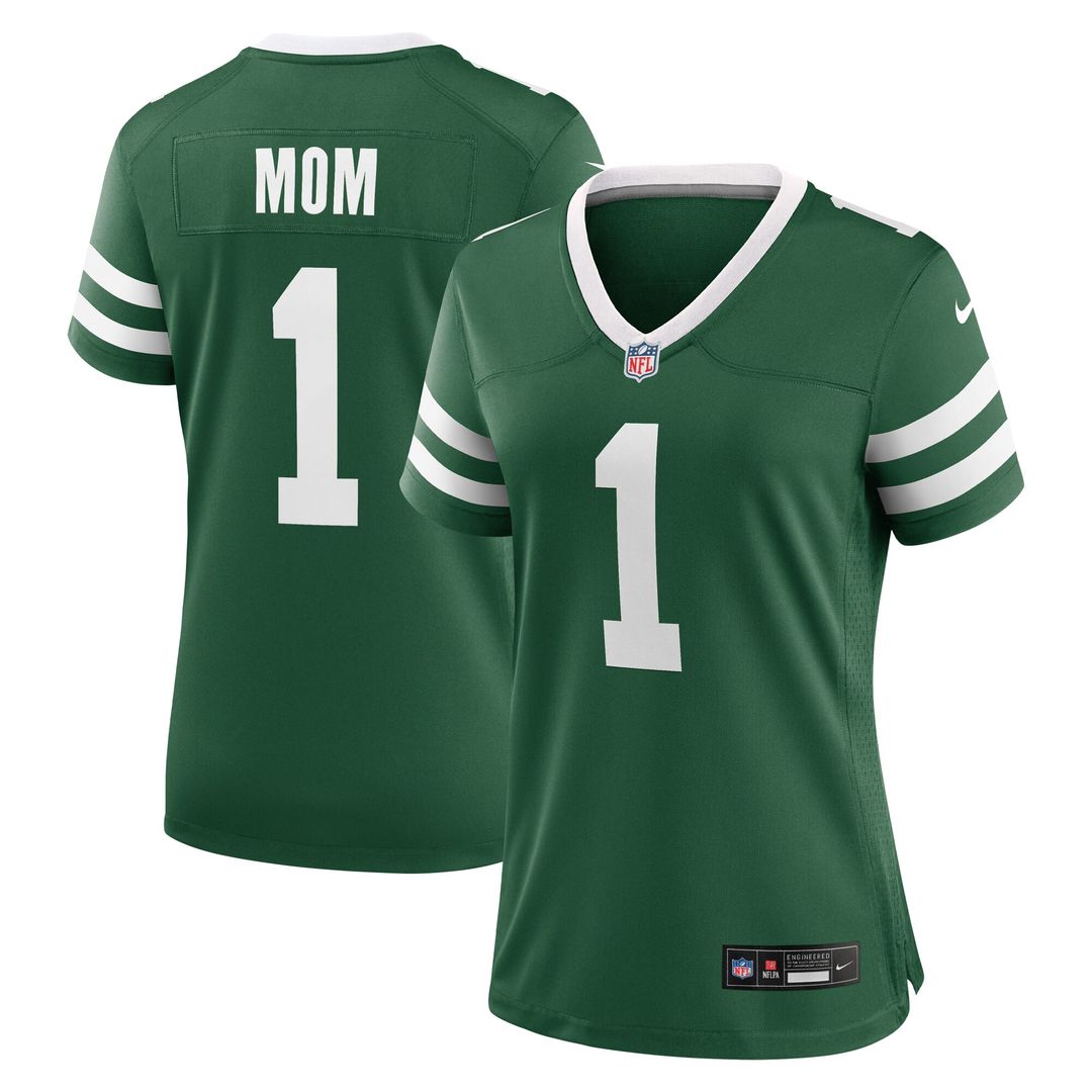 New York Jets Nike Women's #1 Mom Game Official Jersey - Legacy Green