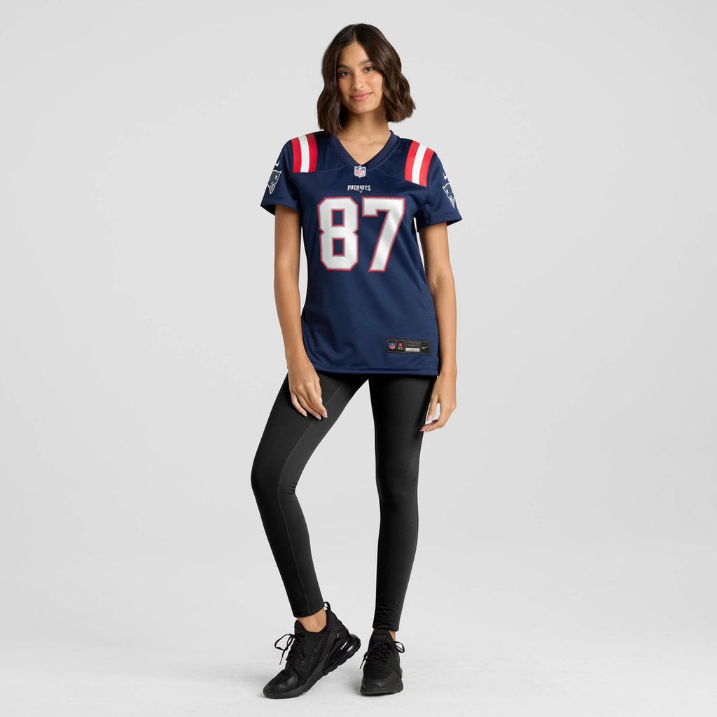 Romeo Doubs New England Patriots Nike Women's Game Official Jersey - Navy