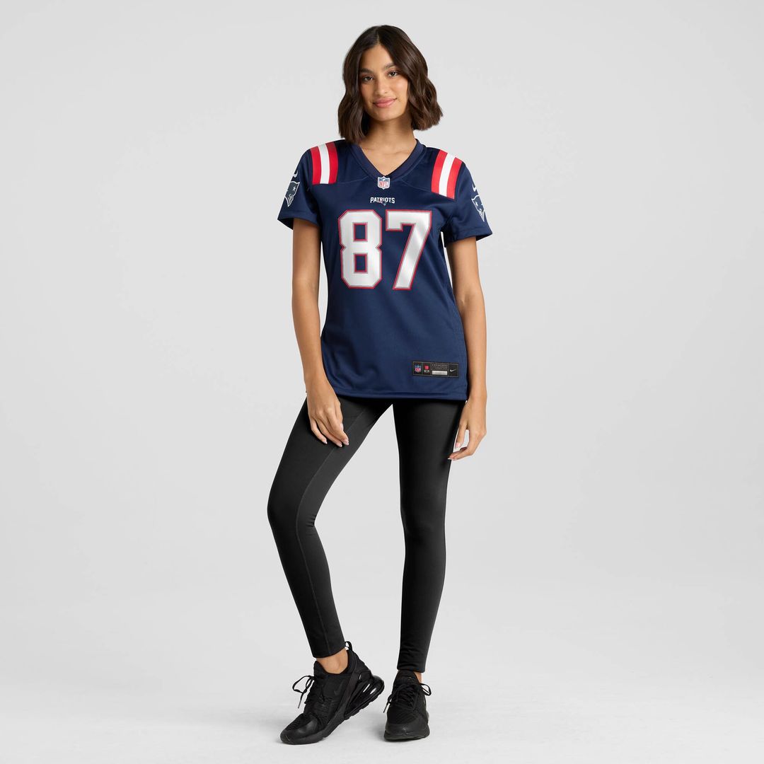 Romeo Doubs New England Patriots Nike Women's Game Official Jersey - Navy