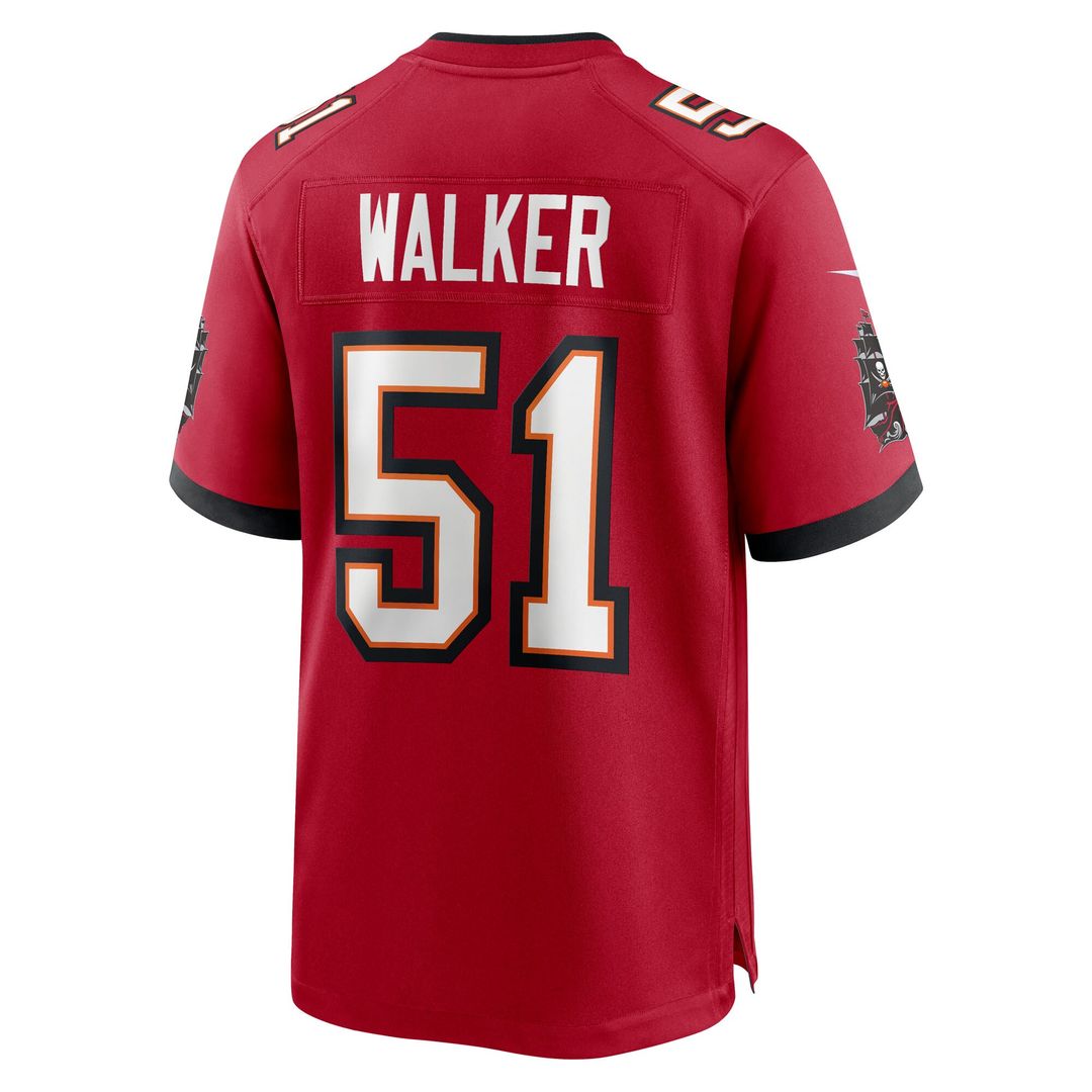 David Walker Tampa Bay Buccaneers Nike Team Game Official Jersey -  Red