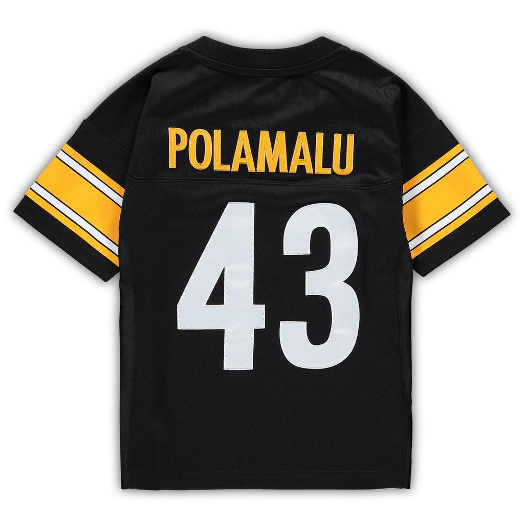 Troy Polamalu Pittsburgh Steelers Mitchell & Ness Toddler 2005 Retired Legacy Official Jersey - Black