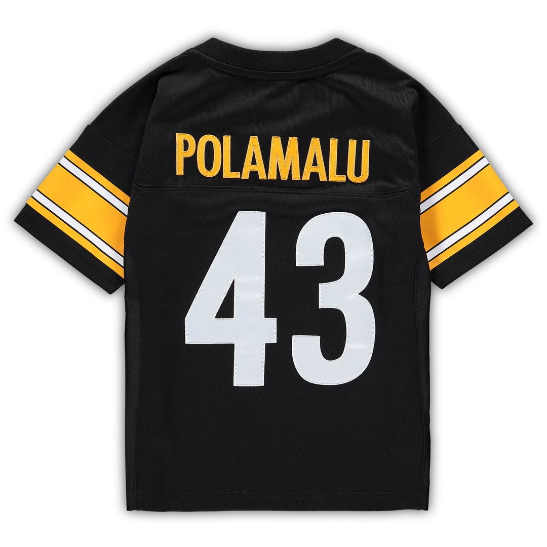 Troy Polamalu Pittsburgh Steelers Mitchell & Ness Toddler 2005 Retired Legacy Official Jersey - Black