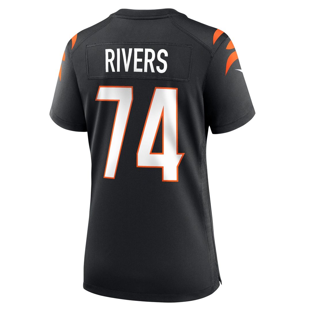 Jalen Rivers Cincinnati Bengals Nike Women's Team Game Jersey - Black