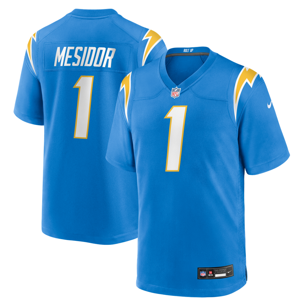 Akheem Mesidor Los Angeles Chargers Nike 2026 NFL Draft First Round Pick No. 22 Team Game Official Jersey - Powder Blue