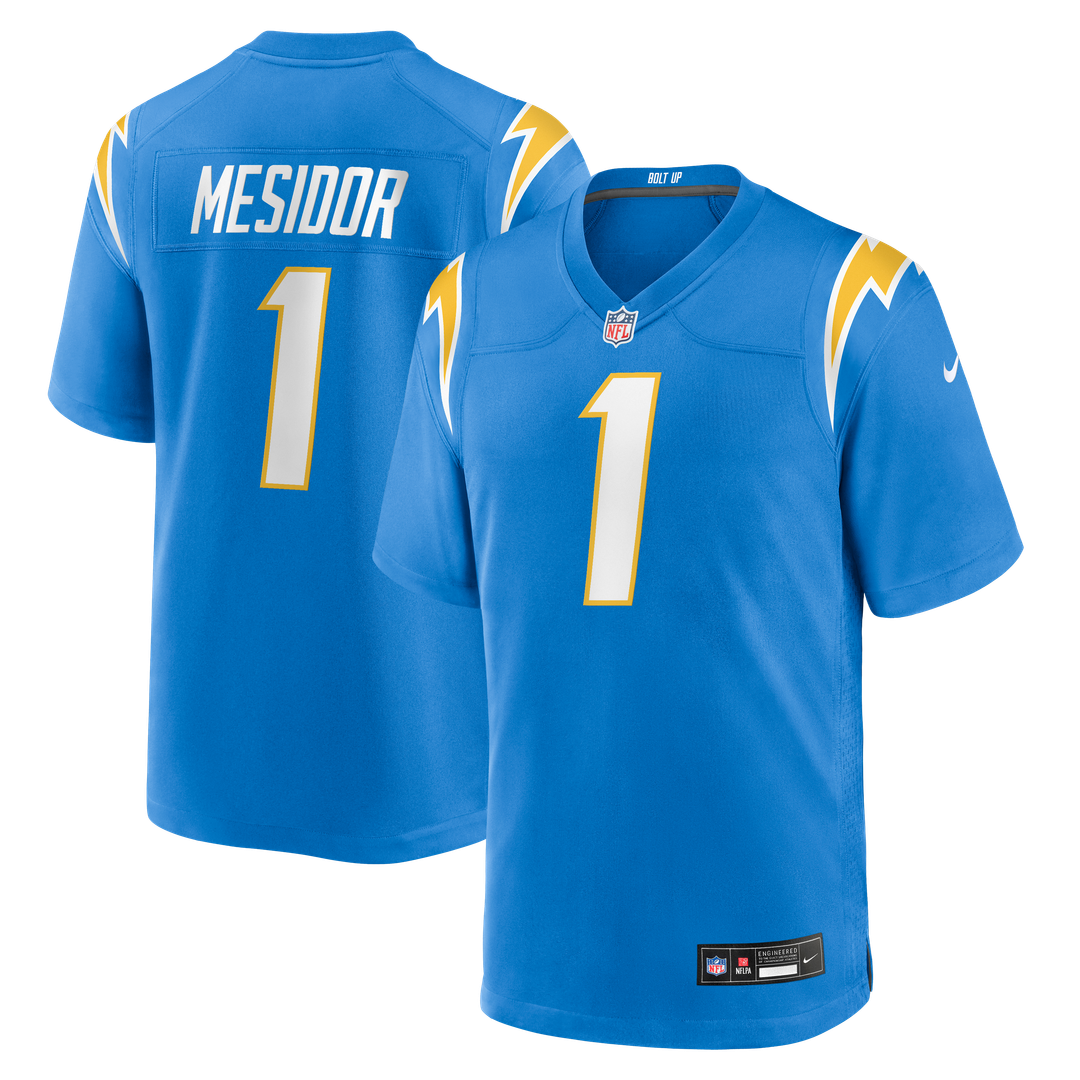 Akheem Mesidor Los Angeles Chargers Nike 2026 NFL Draft First Round Pick No. 22 Team Game Official Jersey - Powder Blue