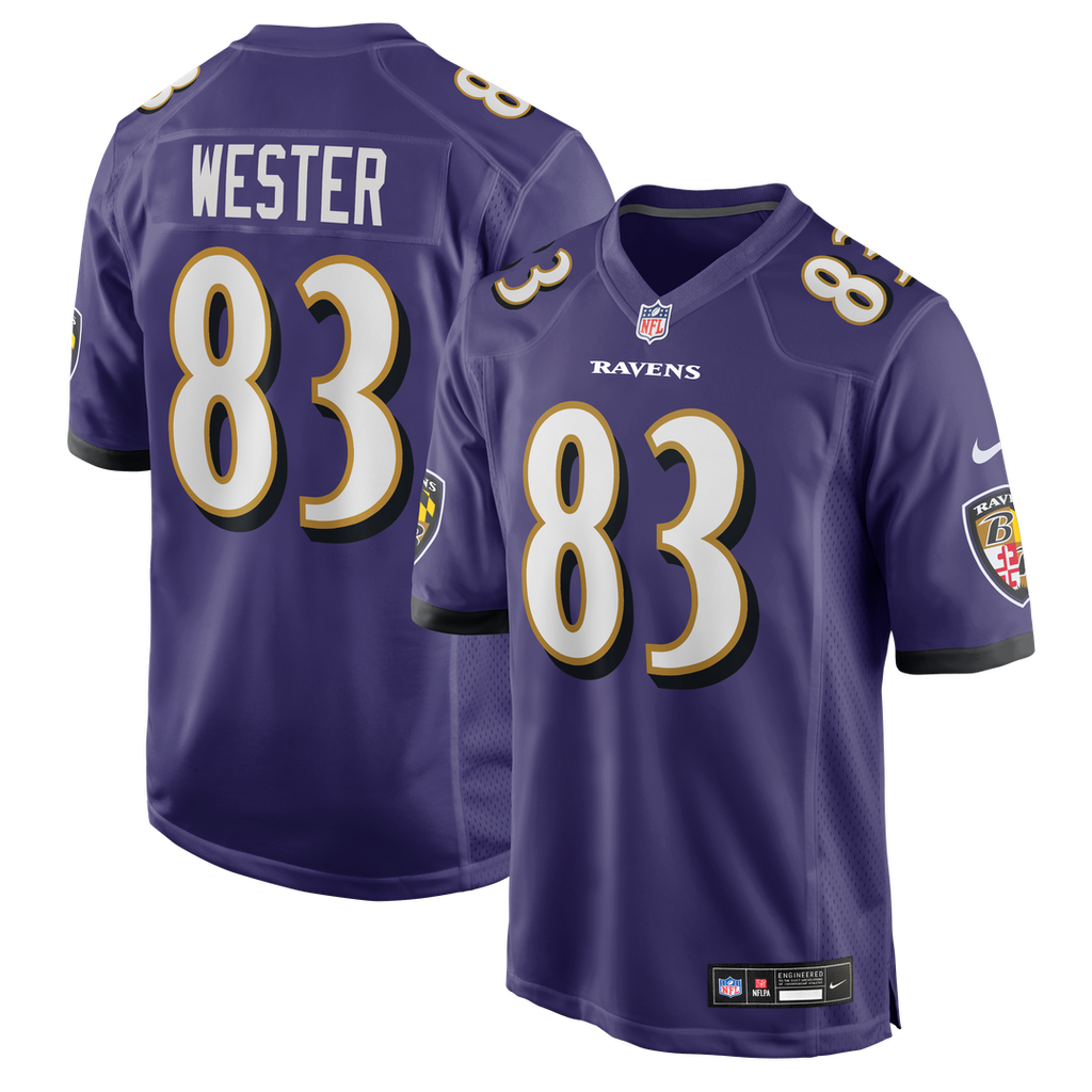 LaJohntay Wester Baltimore Ravens Nike Team Game Official Jersey -  Purple