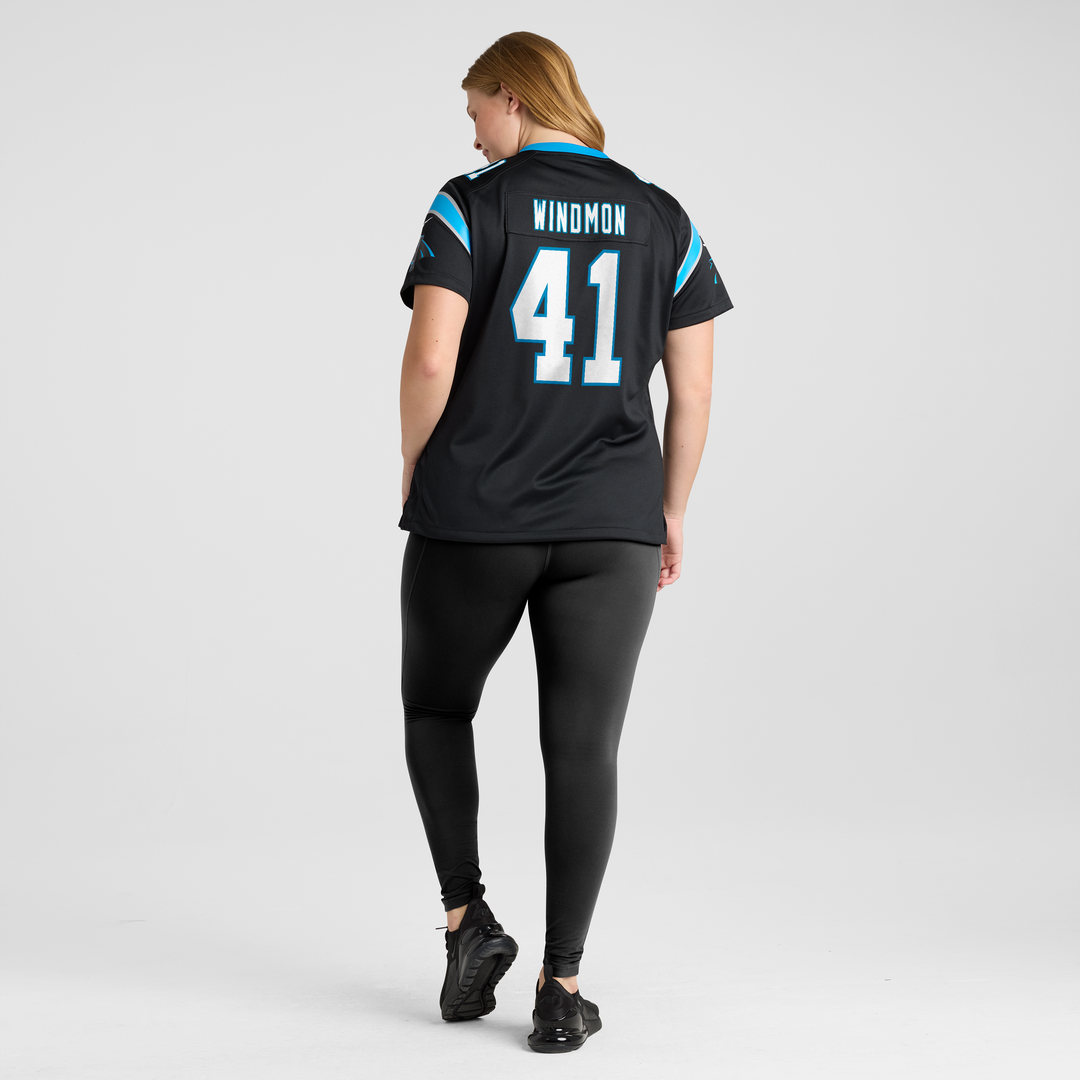 Jacoby Windmon Carolina Panthers Nike Women's Team Game Official Jersey -  Black