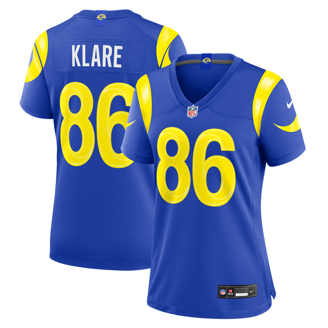 Max Klare Los Angeles Rams Nike Women's Team Game Official Jersey - Royal