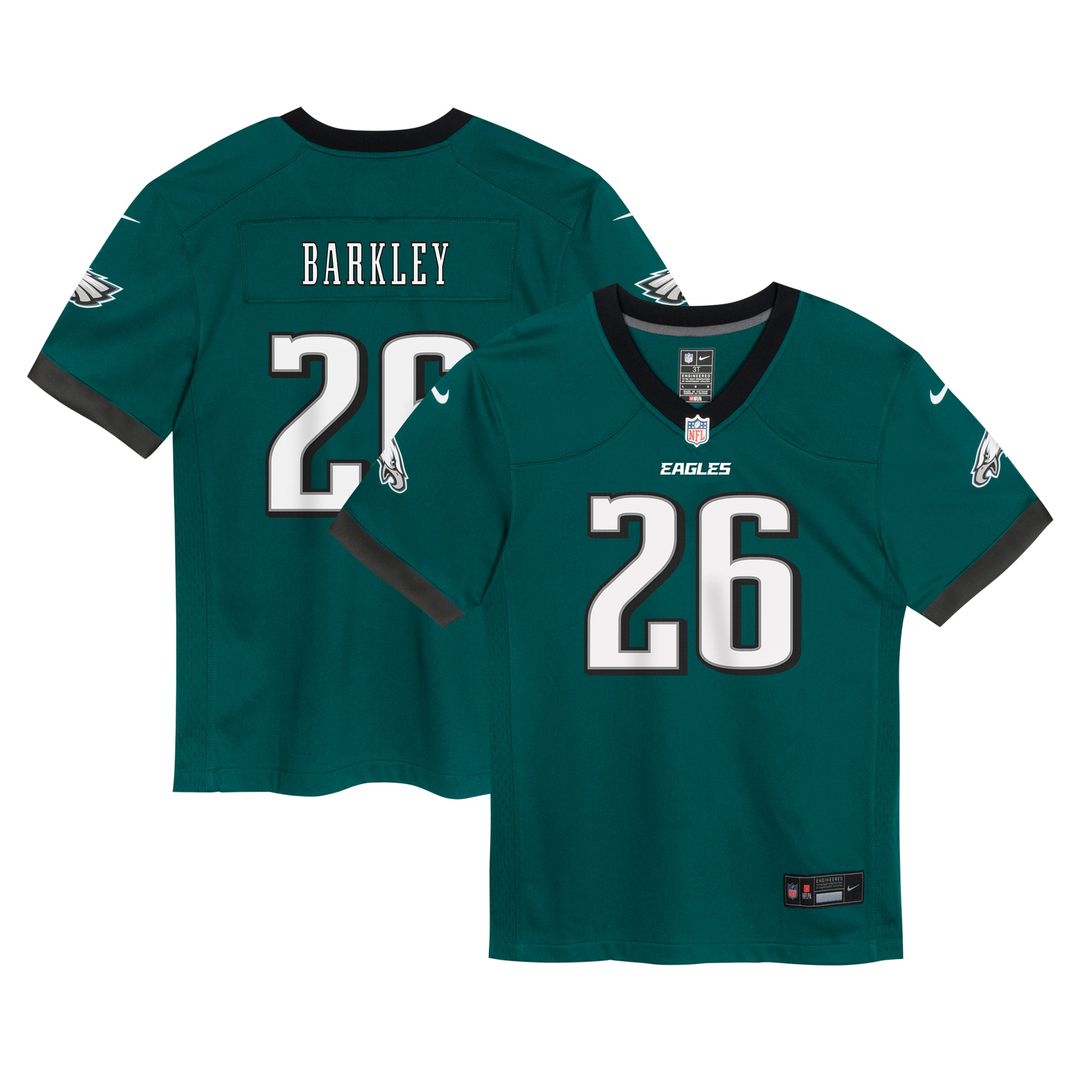 Saquon Barkley Philadelphia Eagles Nike Toddler Game Official Jersey - Midnight Green