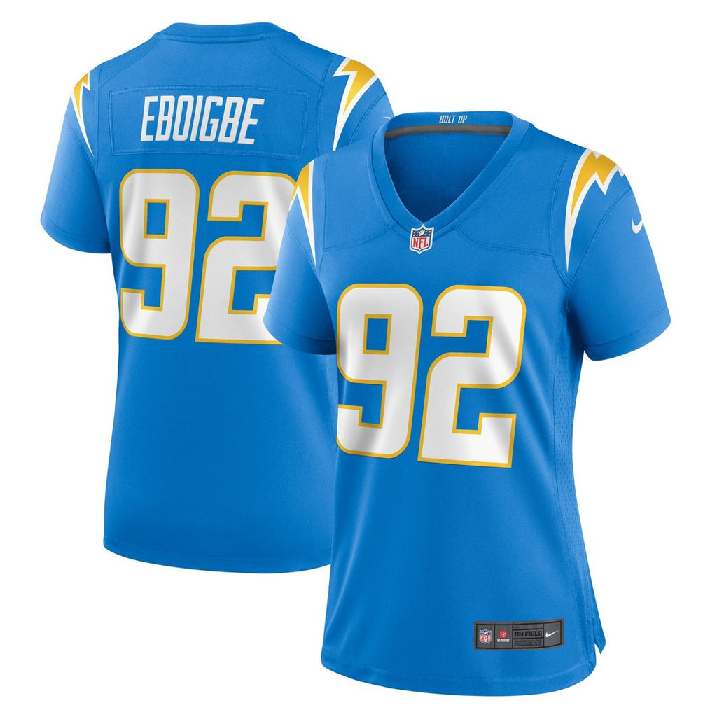 Justin Eboigbe Los Angeles Chargers Nike Women's Game Jersey - Powder Blue